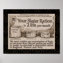 "WW1 Sugar Ration" Posters