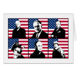 WW2 Heroes and the American Flag Greeting Card