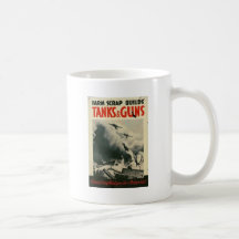 ww2 poster Build Tanks Coffee Mug
