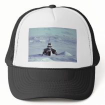 WW II Church in Winter on Amchitka Island Trucker Hat