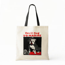 WWI Marine Corps Devil Dog Canvas Bags