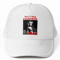 WWI Marine Corps Devil Dog Mesh Hat