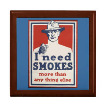 WWI Smokes Poster Stashbox Trinket Boxes