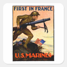 WWI US Marines Stickers
