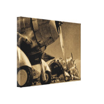 WWII Airplanes Douglas SBD Dauntlesses Gallery Wrapped Canvas