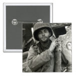 WWII American Soldier in Hurtgen Forest Pinback Buttons