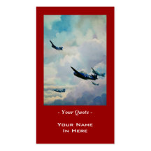WWII Avenger Business Cards