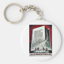 Wwii Books Key Chain