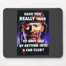 Wwii Car Club Mouse Pads
