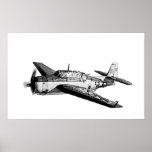 WWII fighter airplane posters