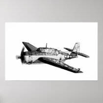 WWII fighter airplane Print