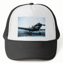 WWII Flying Tigers Curtiss P-40 Fighter Plane Trucker Hats