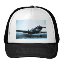 WWII Flying Tigers Curtiss P-40 Fighter Plane Trucker Hats