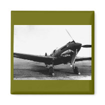 WWII Flying Tigers Curtiss P-40 Fighter Plane Magnet