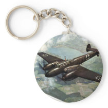 WWII German Bf-110 in Flight