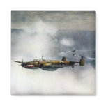 WWII German ME-110 over the North Sea Refrigerator Magnets