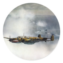 WWII German ME-110 over the North Sea