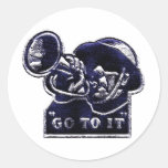 WWII Go to it ! Round Sticker