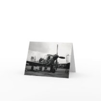 WWII Kingcobra Fighter Aircraft Card