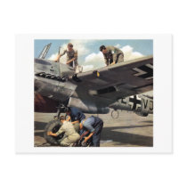 WWII Luftwaffe Ground Crew + ME-110