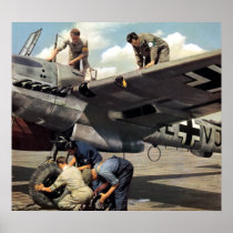 WWII Luftwaffe Ground Crew + ME-110