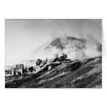 WWII Marines on Iwo Jima Beachhead Card