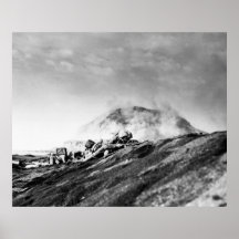 WWII Marines on Iwo Jima Beachhead Posters