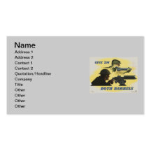 WWII Patriotic Poster Business Card