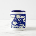 WWII Swiss Motorcycle Company, blue Coffee Mug