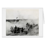 WWII US Marine truck mounted rockets, Iwo Jima Greeting Cards