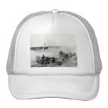 WWII US Marine truck mounted rockets, Iwo Jima Trucker Hat