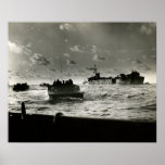 WWII US Marines assault Iwo Jima Posters