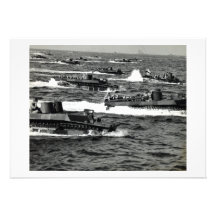 WWII US Marines invade Iwo Jima Personalized Invite