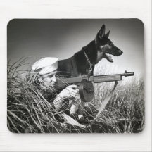 WWII USCG at Work Mousepad