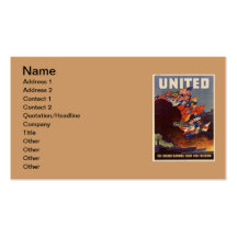 WWII Vintage Poster Business Card