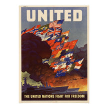 WWII Vintage Poster Invitation