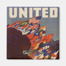 WWII Vintage Poster Magnet