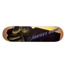 WWII Vintage Poster Skateboard