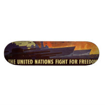 WWII Vintage Poster Skateboard