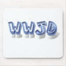 wwjd mouse pad