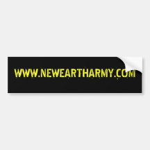 WWW.NEWEARTHARMY.COM BUMPER STICKER