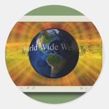 WWW ROUND STICKERS