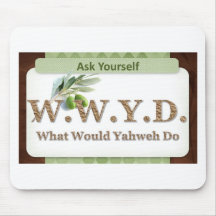 WWYD - Olive Branch - Green and Brown Mouse Pads