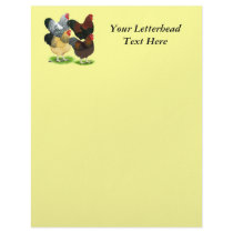 Wyandotte:  Rooster Assortment Customized Letterhead