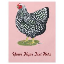 Wyandotte:  Silver-laced Hen Flyers