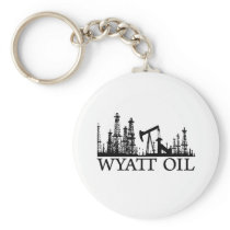 Wyatt Oil / Black Logo Keychains