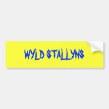 WYLD STALLYNS BUMPER STICKER