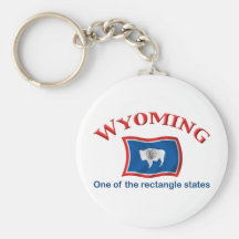 Wyoming - A Rectangle State Keychains