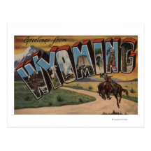 Wyoming (Cowboy)Large Letter ScenesWyoming Postcards