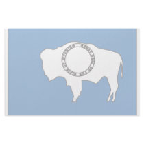 Wyoming Flag Map Stationery Paper